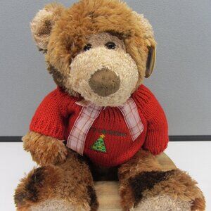 Melissa and Doug Brownson Mery Christmas Stuffed Plush Bear. NWT
